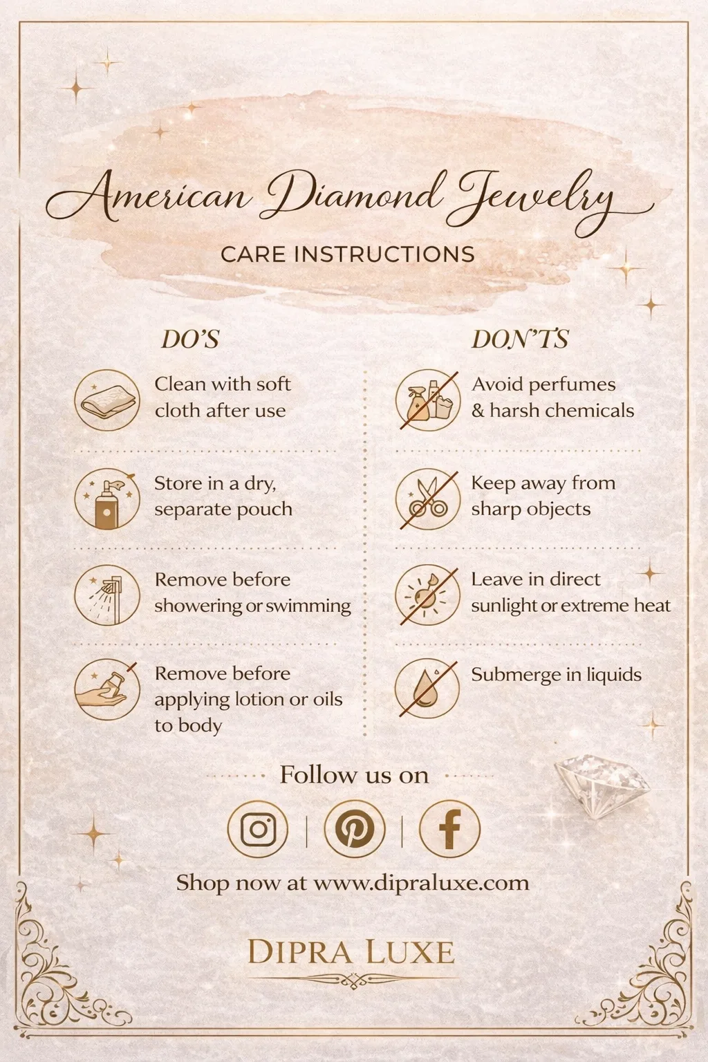 Crystal Bloom American Diamond Necklace Set with Earrings - product image 7